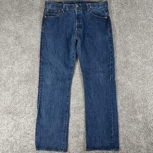 Levis 501 XX Jeans Mens 36x32 Blue Wash Straight Leg Button Fly Denim Classic